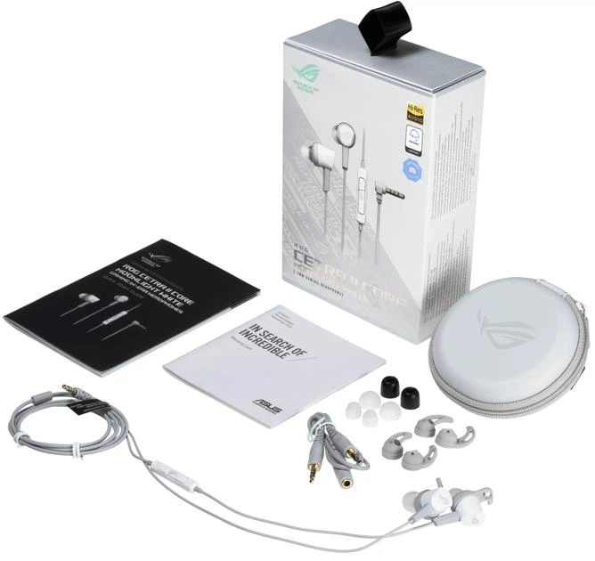 Навушники ASUS ROG Cetra II Core Moonlight White (90YH0360-B2UA00) - Фото 4 Навушники ASUS ROG Cetra II Core Moonlight White (90YH0360-B2UA00) - зображення 4