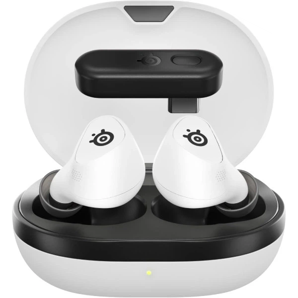 Навушники бездротові SteelSeries Arctis GameBuds White (61682) - Фото 1 Навушники бездротові SteelSeries Arctis GameBuds White (61682) - зображення 1