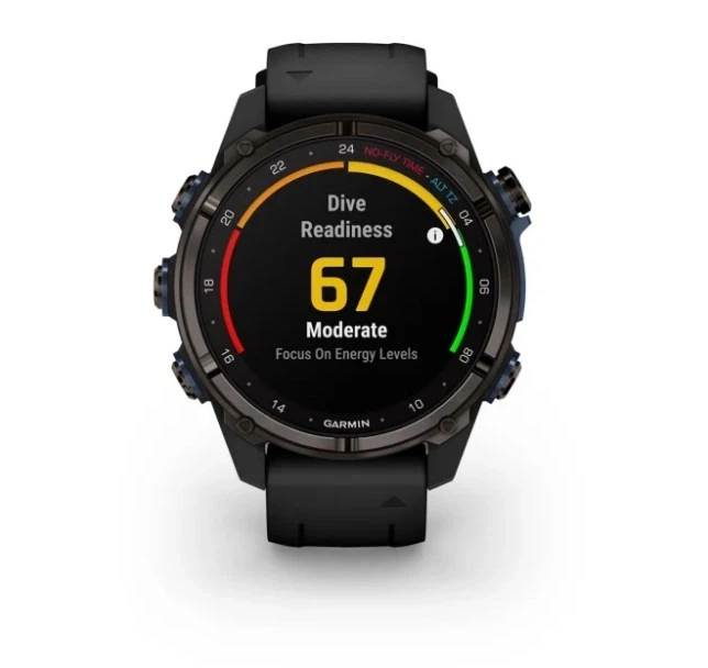 Смарт-годинник GARMIN Descent Mk3i 43 mm Carbon Gray DLC Titanium w. Black Silicone Band (010-02753-10/11) - Фото 8 Смарт-годинник GARMIN Descent Mk3i 43 mm Carbon Gray DLC Titanium w. Black Silicone Band (010-02753-10/11) - зображення 8