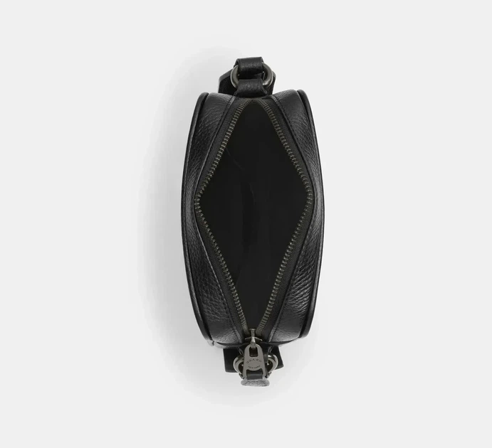 Чоловіча сумка планшет Coach Sullivan Crossbody Signature Canvas Чорна Месенджер - зображення 4