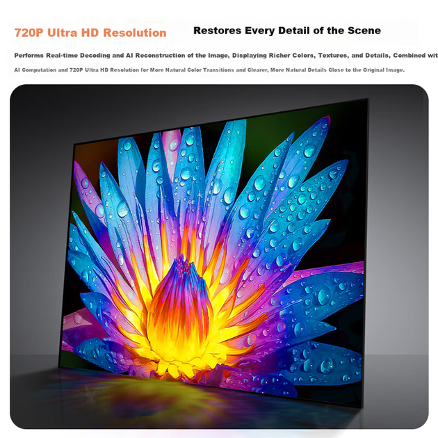 Проектор Lecoo Lenovo LK213 PTZ домашний умный HD, автофокус, голосовое управление - изображение 6