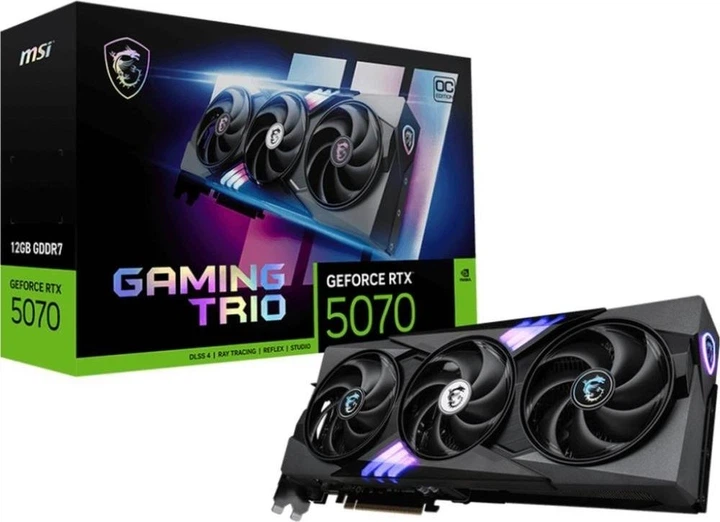 Відеокарта MSI GeForce RTX 5070 12G GAMING TRIO OC (912-V532-029) - зображення 3