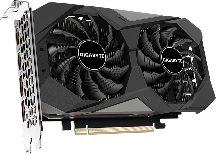 Відеокарта Gigabyte PCI-Ex GeForce RTX 3050 Windforce OC V2 6G 6GB GDDR6 (96bit) (1477/14000) (2 x HDMI, 2 x DisplayPort) (GV-N3050WF2OCV2-6GD) - Фото 3 Відеокарта Gigabyte PCI-Ex GeForce RTX 3050 Windforce OC V2 6G 6GB GDDR6 (96bit) (1477/14000) (2 x HDMI, 2 x DisplayPort) (GV-N3050WF2OCV2-6GD) - изображение 3