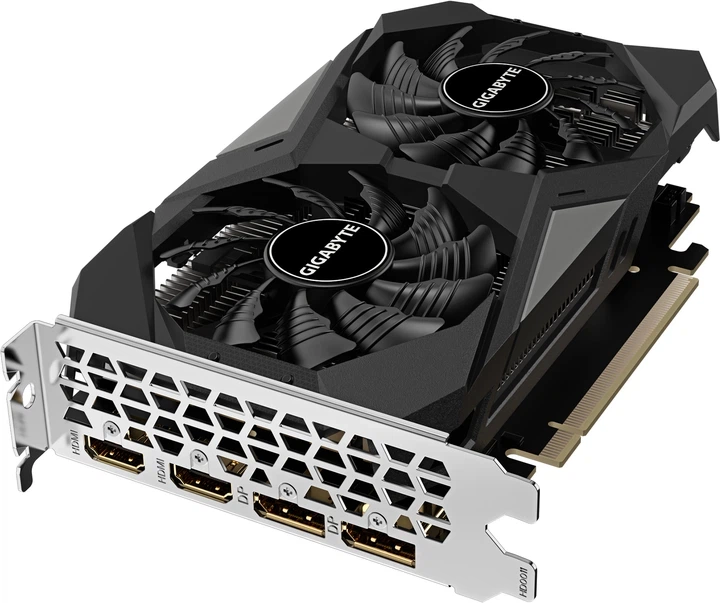Відеокарта Gigabyte PCI-Ex GeForce RTX 3050 Windforce OC V2 6G 6GB GDDR6 (96bit) (1477/14000) (2 x HDMI, 2 x DisplayPort) (GV-N3050WF2OCV2-6GD) - Фото 5 Відеокарта Gigabyte PCI-Ex GeForce RTX 3050 Windforce OC V2 6G 6GB GDDR6 (96bit) (1477/14000) (2 x HDMI, 2 x DisplayPort) (GV-N3050WF2OCV2-6GD) - изображение 5