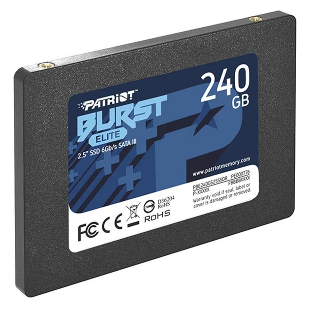 Накопичувач SSD 240GB Patriot Burst Elite 2.5" SATAIII TLC (PBE240GS25SSDR) - зображення 3
