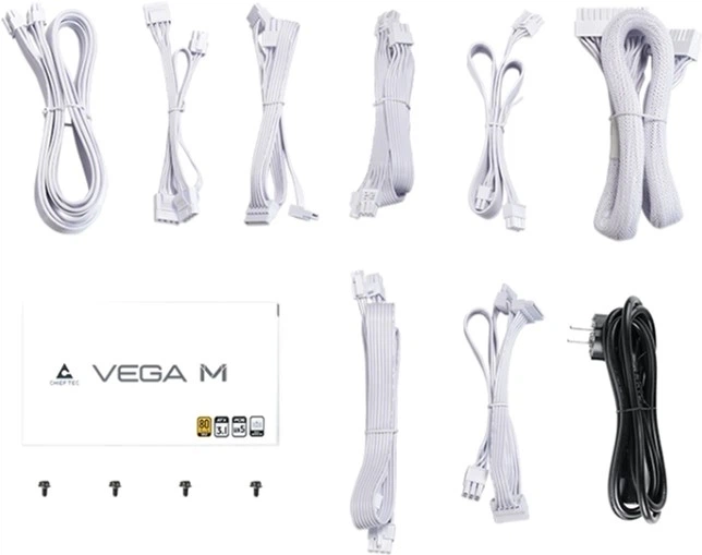 Блок живлення Chieftec VEGA M 850W White (PPG-850-CW) - зображення 7