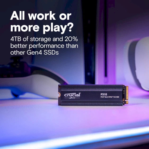 SSD накопичувач 4 TB Crucial P310 with heatsink (CT4000P310SSD5) - зображення 5