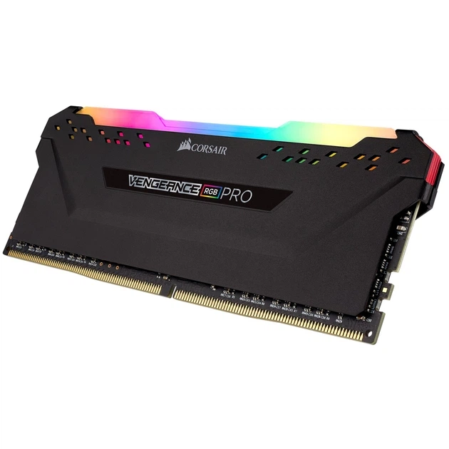 Оперативна пам'ять DDR4 32 Gb (3200 MHz) (Kit 8 Gb x 4) Corsair Vengeance RGB PRO (CMW32GX4M4Z3200C16) - изображение 2