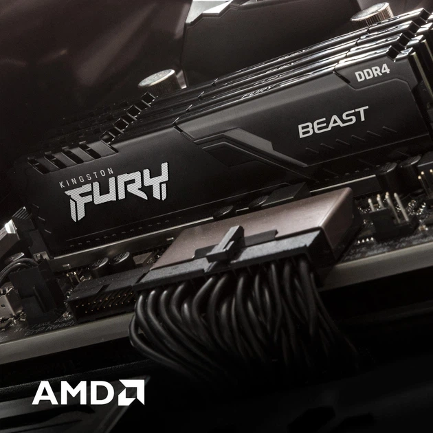 Оперативна пам'ять Kingston Fury Beast DDR4-3200 16384MB PC4-25600 (Kit of 2x8192) Black (KF432C16BBK2/16WP) - изображение 12