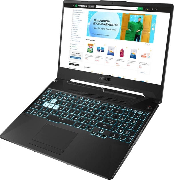 Ноутбук ASUS TUF Gaming A15 FA506NCG-HN206 (90NR0JF7-M00HF0) Graphite Black / 15.6" IPS Full HD 144 Гц / AMD Ryzen 7 7445HS / RAM 16 ГБ / SSD 512 ГБ / NVIDIA GeForce RTX 3050, 4 ГБ - Фото 10 Ноутбук ASUS TUF Gaming A15 FA506NCG-HN206 (90NR0JF7-M00HF0) Graphite Black / 15.6" IPS Full HD 144 Гц / AMD Ryzen 7 7445HS / RAM 16 ГБ / SSD 512 ГБ / NVIDIA GeForce RTX 3050, 4 ГБ - изображение 10