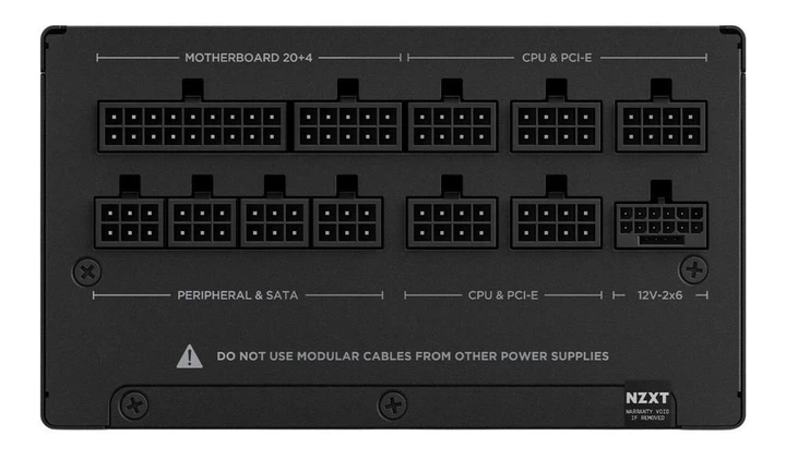 Блок живлення 1200W NZXT C1200 Black (PA-2G2BB-EU) - Фото 3 Блок живлення 1200W NZXT C1200 Black (PA-2G2BB-EU) - изображение 3