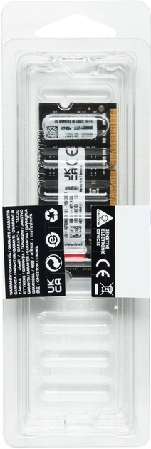Оперативна памʼять Kingston Fury SODIMM DDR4-3200 16384 MB PC4-25600 Impact Black (KF432S20IB/16) - изображение 2