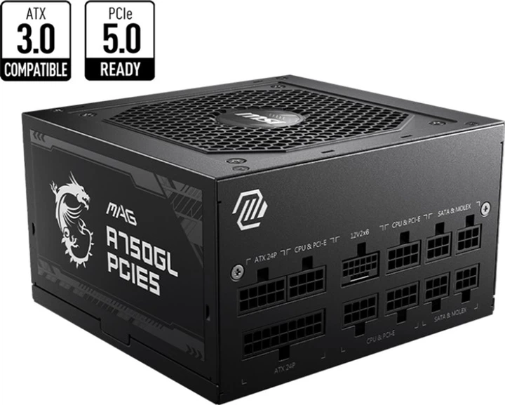 Блок живлення MSI MAG A750GL PCIE5 - зображення 3