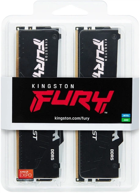 Оперативна пам'ять Kingston Fury Beast DDR5-6400 RGB 65536MB PC5-51200 (Kit of 2x32768) Black (KF564C32BBEAK2-64) - зображення 8