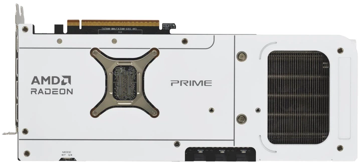 Відеокарта ASUS PCI-Ex AMD Radeon RX 9070 XT Prime 2.5-slot 16GB GDDR6 (256bit) (3030/20000) (HDMI, 3 x DisplayPort) (PRIME-RX9070XT-O16G-WHITE) - Фото 4 Відеокарта ASUS PCI-Ex AMD Radeon RX 9070 XT Prime 2.5-slot 16GB GDDR6 (256bit) (3030/20000) (HDMI, 3 x DisplayPort) (PRIME-RX9070XT-O16G-WHITE) - изображение 4