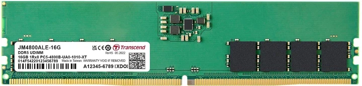Модуль пам'яті Transcend DDR5 16GB 4800MHz (JM4800ALE-16G) - Фото 1 Модуль пам'яті Transcend DDR5 16GB 4800MHz (JM4800ALE-16G) - изображение 1