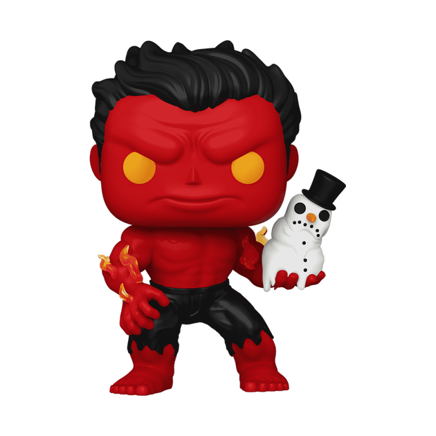 Фігурка Червоний Халк зі сніговиком — Funko Pop! MARVEL: HOLIDAY — RED HULK WITH SNOWMAN #1439 - зображення 2