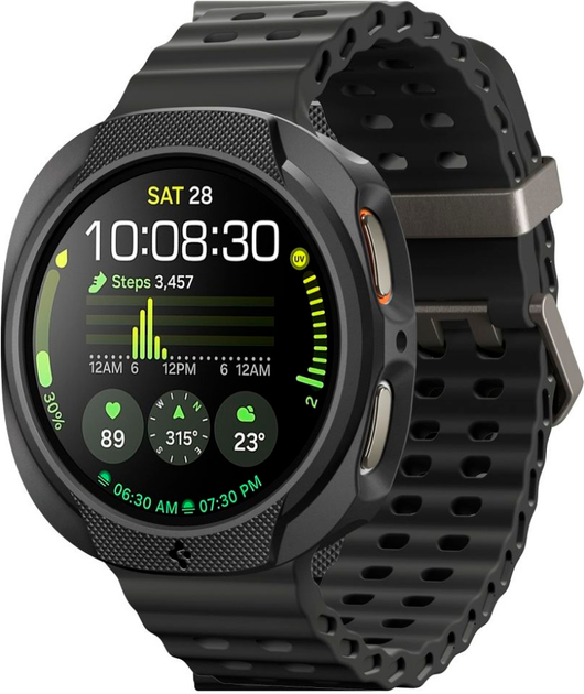 Etui Spigen Liquid Air do Samsung Galaxy Watch 8 40 mm Black (8800283311341) - Zdjęcie 1 Etui Spigen Liquid Air do Samsung Galaxy Watch 8 40 mm Black (8800283311341) - obraz 1