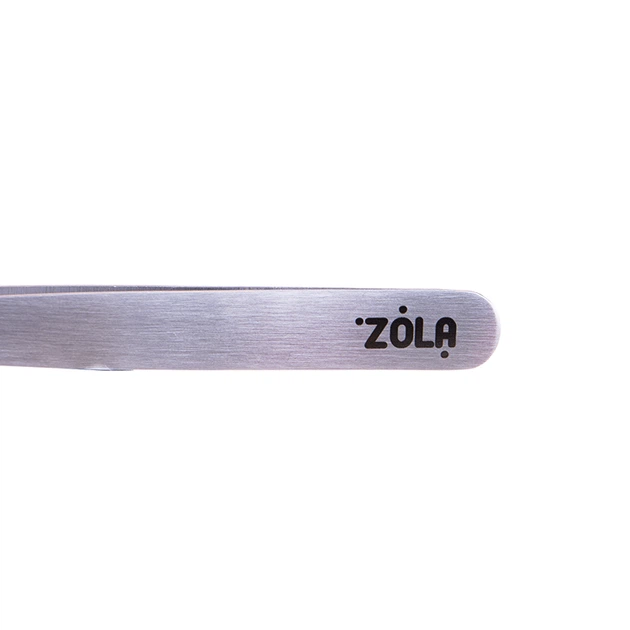 Пінцет професійний для брів ZOLA SILVER (скошений) - изображение 3