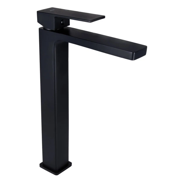 Комплект Qtap Robin 600×390 Matt Black: накладная раковина + смеситель Gemini Black + донный клапан PU03 + сифон - изображение 8