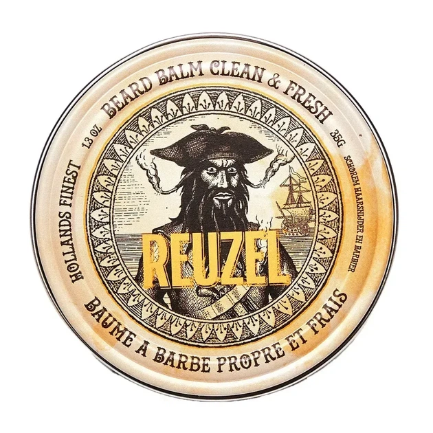 Бальзам для бороды Reuzel Clean&Fresh Beard Balm 35 г увлажнение, смягчение, легкая фиксация и свежий аромат апельсина, эвкалипта - изображение 6