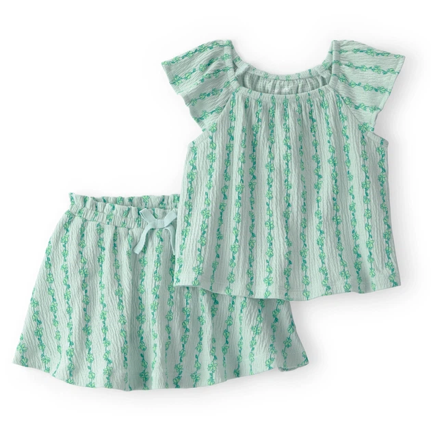 Комплект Carter's 2в1 футболка, юбка-шорты для девочки 61-69 см (1U572910_6M) - Фото 1 Комплект Carter's 2в1 футболка, юбка-шорты для девочки 61-69 см (1U572910_6M) - изображение 1