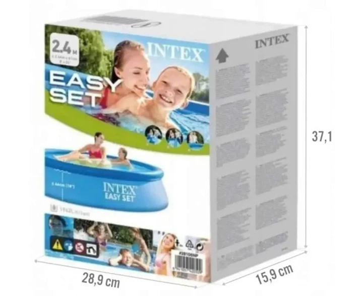 Басейн надувний 244 х 61 см від 6 років INTEX 28106 Easy Set - Фото 4 Басейн надувний 244 х 61 см від 6 років INTEX 28106 Easy Set - зображення 4
