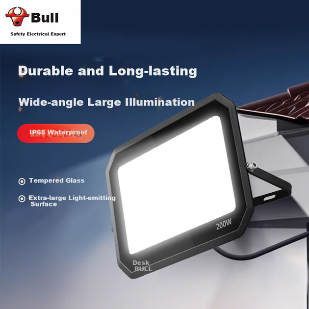 Прожектор BULL MG-D200A-AE 200Вт светодиодный IP65, холодный белый - изображение 2
