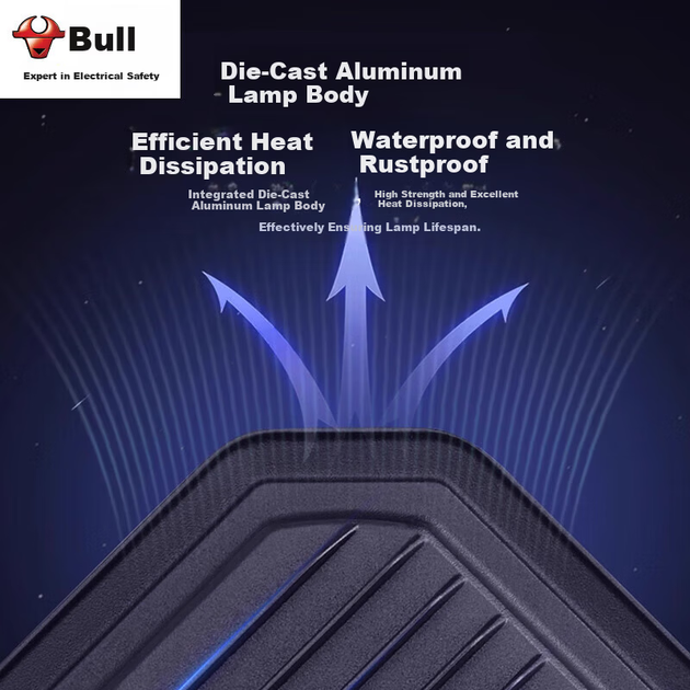 Прожектор BULL MG-D200A-AE 200Вт светодиодный IP65, холодный белый - изображение 4