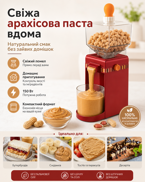 Машинка-пресс измельчитель электрический A-Plus для приготовления арахисовой пасты - Фото 3 Машинка-пресс измельчитель электрический A-Plus для приготовления арахисовой пасты - изображение 3