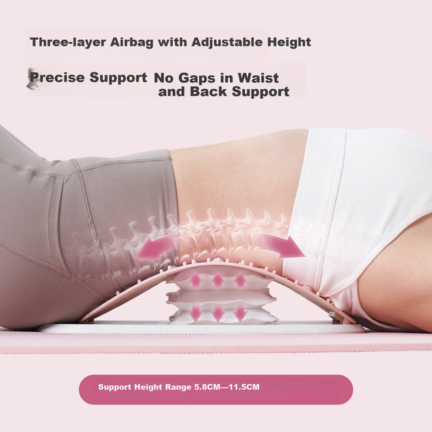 Массажер поясничный для шеи и спины пневматический, серый - изображение 9