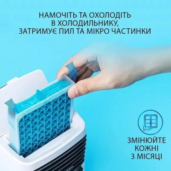 Портативний міні-кондиціонер Arctic Air зволожувач повітря з водяним охолодженням від USB Білий - зображення 5