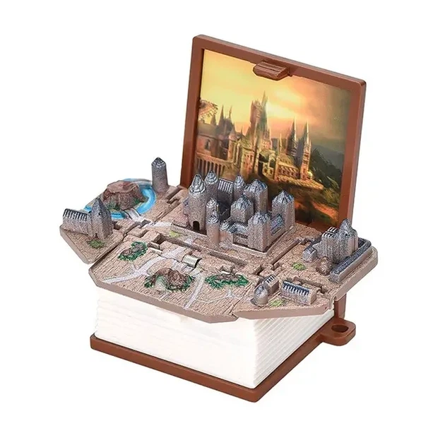 3D Брелок в виде складной книги " Замок Гарри Поттера" - Фото 2 3D Брелок в виде складной книги " Замок Гарри Поттера" - изображение 2