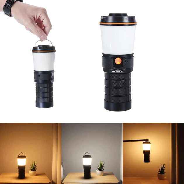 Фонарь кемпинговый Sofirn LT1-Q8 (BLF LT1) + аккумулятор 18650*4шт. 3000mAh (Anduril 2.0) Black - изображение 6