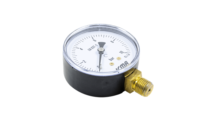 Манометр радіальний Icma 91244AB10, 0-10 бар, 1/4", Ø63 мм - зображення 3