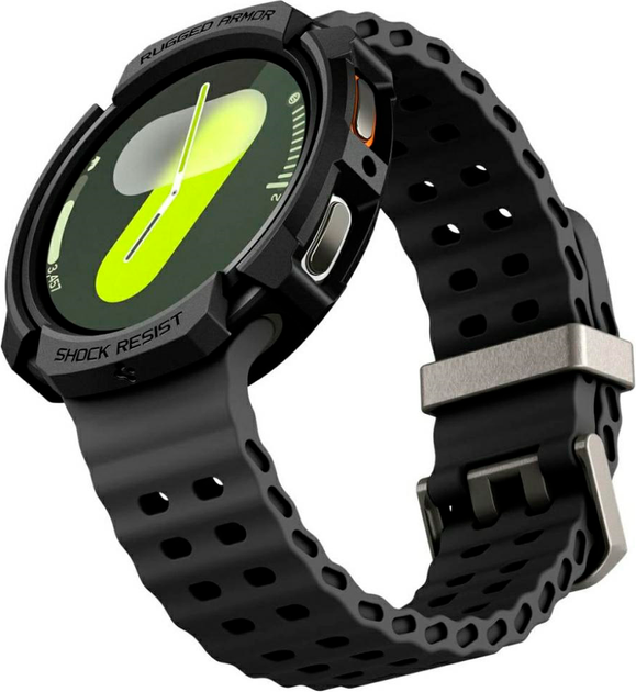Etui Spigen Rugged Armor do Samsung Galaxy Watch 8 44mm Black (8800283311389) - obraz 2