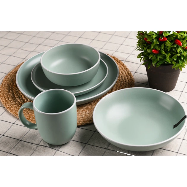 Тарелка обеденная Ardesto Cremona Pastel blue, 26см, керамика, синий (AR2926BC) - изображение 2