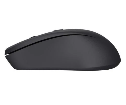Миша бездротова Trust Mydo Silent, Black, USB 2.4GHz, оптична, 1000/1400/1800 dpi, 4 кнопки, зниження звуку клацання миші мінімум на 90%, гніздо для зберігання приймача USB, 1xAA (25084) - изображение 4