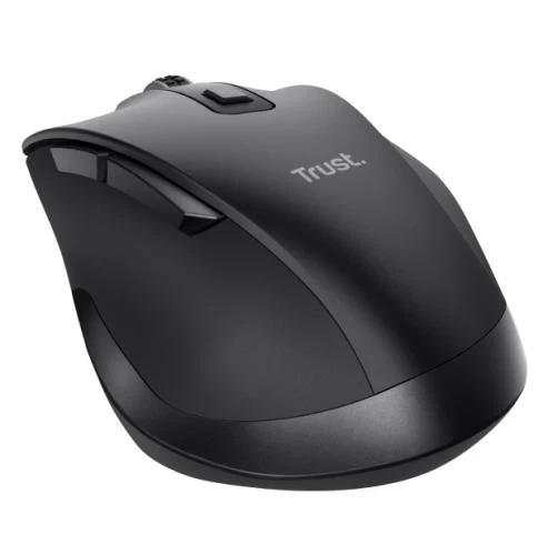 Миша бездротова Trust Fyda, Black, USB (2.4 GHz), оптична, 800 - 2400 dpi, 6 кнопок, ергономічний дизайн, вбудований акумулятор (24727) - изображение 2