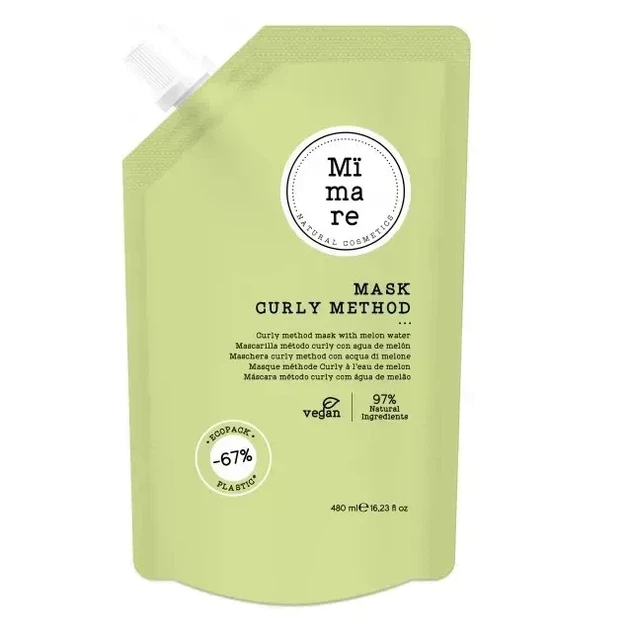 Маска для вьющихся волос Mimare Curly Method Mask 480ml - Фото 1 Маска для вьющихся волос Mimare Curly Method Mask 480ml - изображение 1