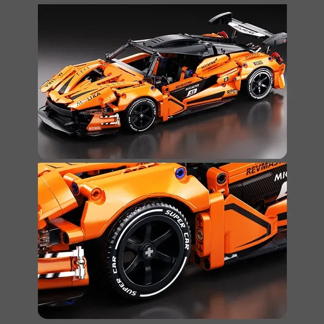 Конструктор на радіокеруванні McLaren гоночна машина 1200 деталі - зображення 3