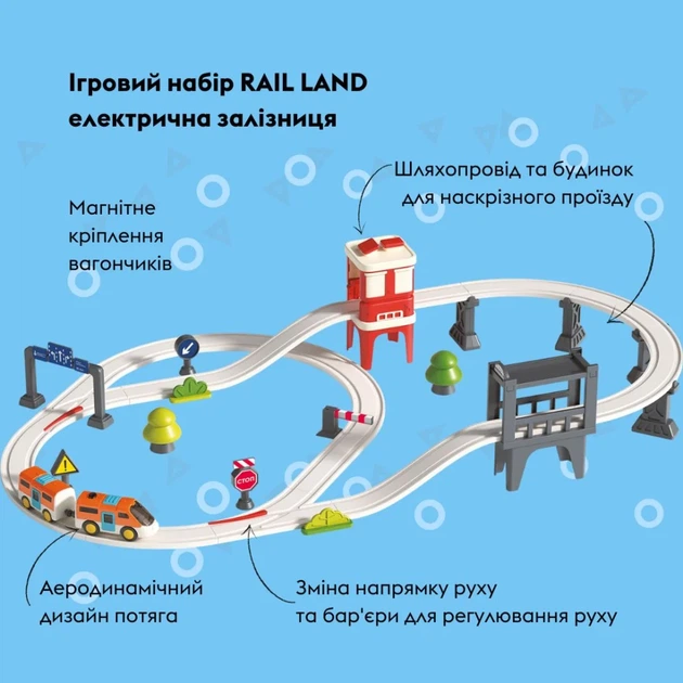 Ігровий набір OTAMANKO RAIL LAND електрична залізна дорога, 35 деталей - зображення 3