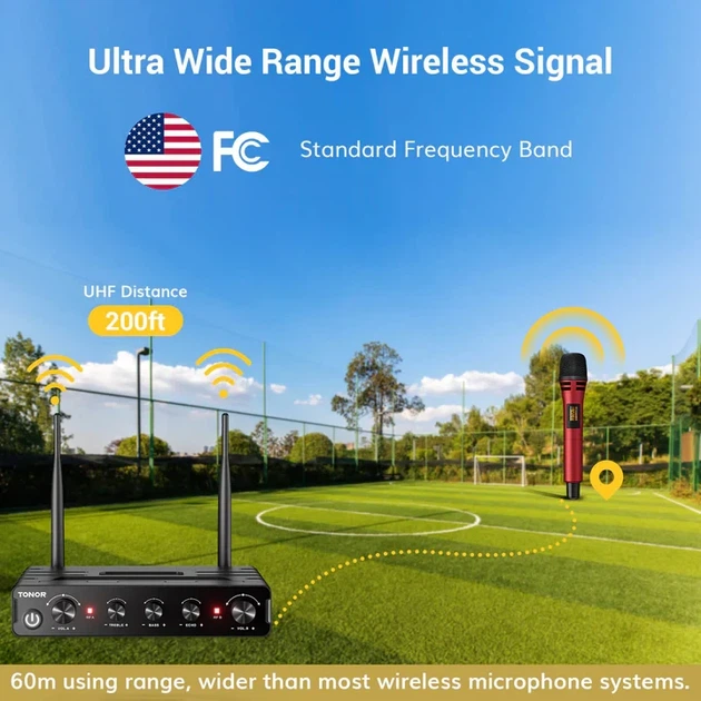 Бездротова система мікрофонів TONOR TW-350 - изображение 2