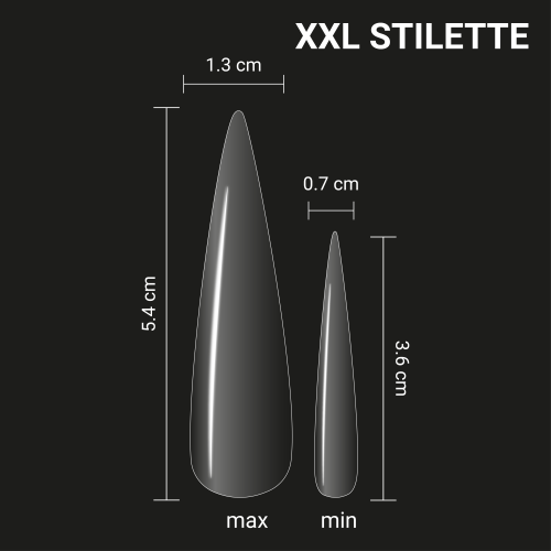 Типсы гелевые Adore Professional XXL Gel Tips Stilette - изображение 2