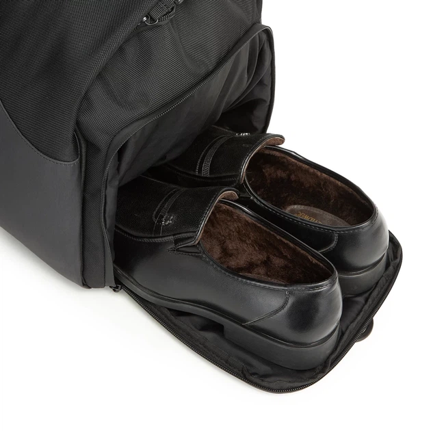 Дорожная сумка Wozinsky Premium для костюма с карманом для влажных вещей 50л Black (5907769372179) - изображение 5