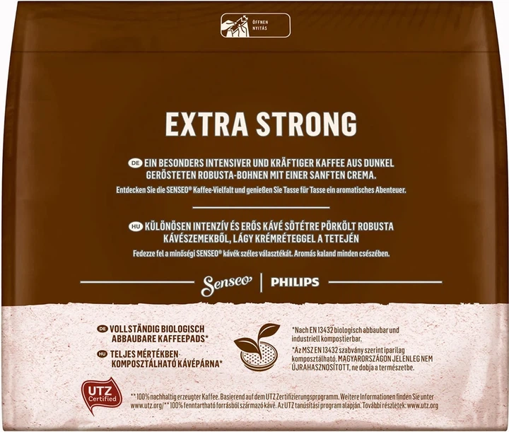 Кофе в чалдах Senseo Extra Strong 16 монодоз Philips Senseo 62 мм - Фото 6 Кофе в чалдах Senseo Extra Strong 16 монодоз Philips Senseo 62 мм - изображение 6