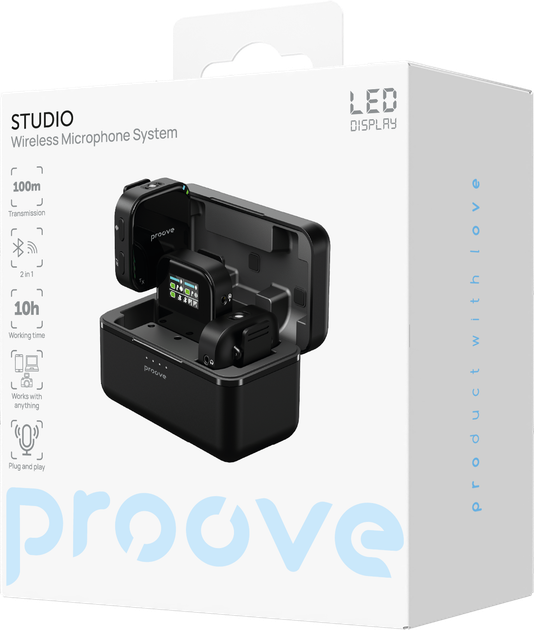 Беспроводной петличный микрофон Proove Studio Black (636230001) - изображение 9