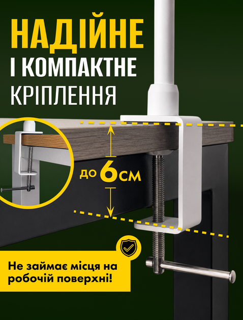Настольная бестеневая лампа для компьютера монитора офисная с USB трансформер светодиодная led десктоп скринбар для рабочего стола с регулировкой температуры света и яркости (LG90-14W) - Фото 6 Настольная бестеневая лампа для компьютера монитора офисная с USB трансформер светодиодная led десктоп скринбар для рабочего стола с регулировкой температуры света и яркости (LG90-14W) - изображение 6