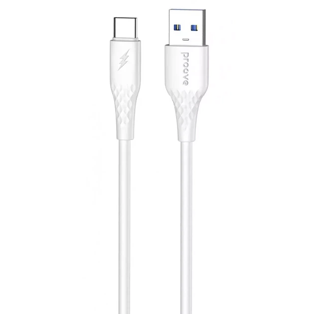 Кабель Proove GridLine USB для Type-C 3A (1m) white - Фото 1 Кабель Proove GridLine USB для Type-C 3A (1m) white - изображение 1