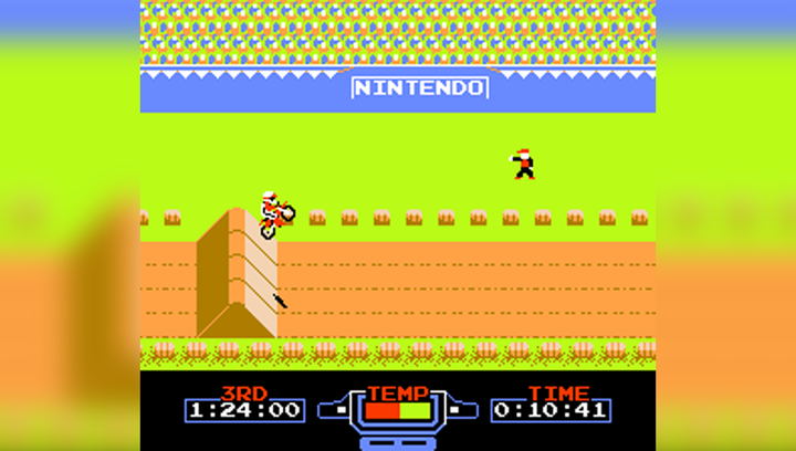 Збірник Ігор RMC Famicom Dendy 4 in 1 Macross, Circus Charlie, Excitebike, F-1 Race 90х TV Game Англійська Версія Тільки Картридж Б/У - зображення 6